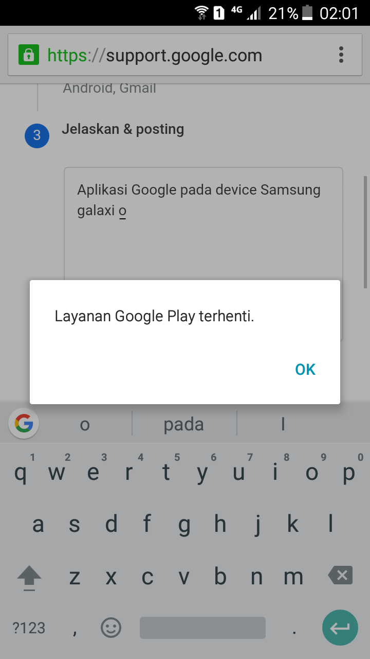 Aplikasi Google Play Store Hilang