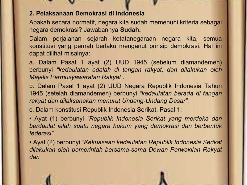 Artikel Tentang Pelaksanaan Demokrasi Di Indonesia