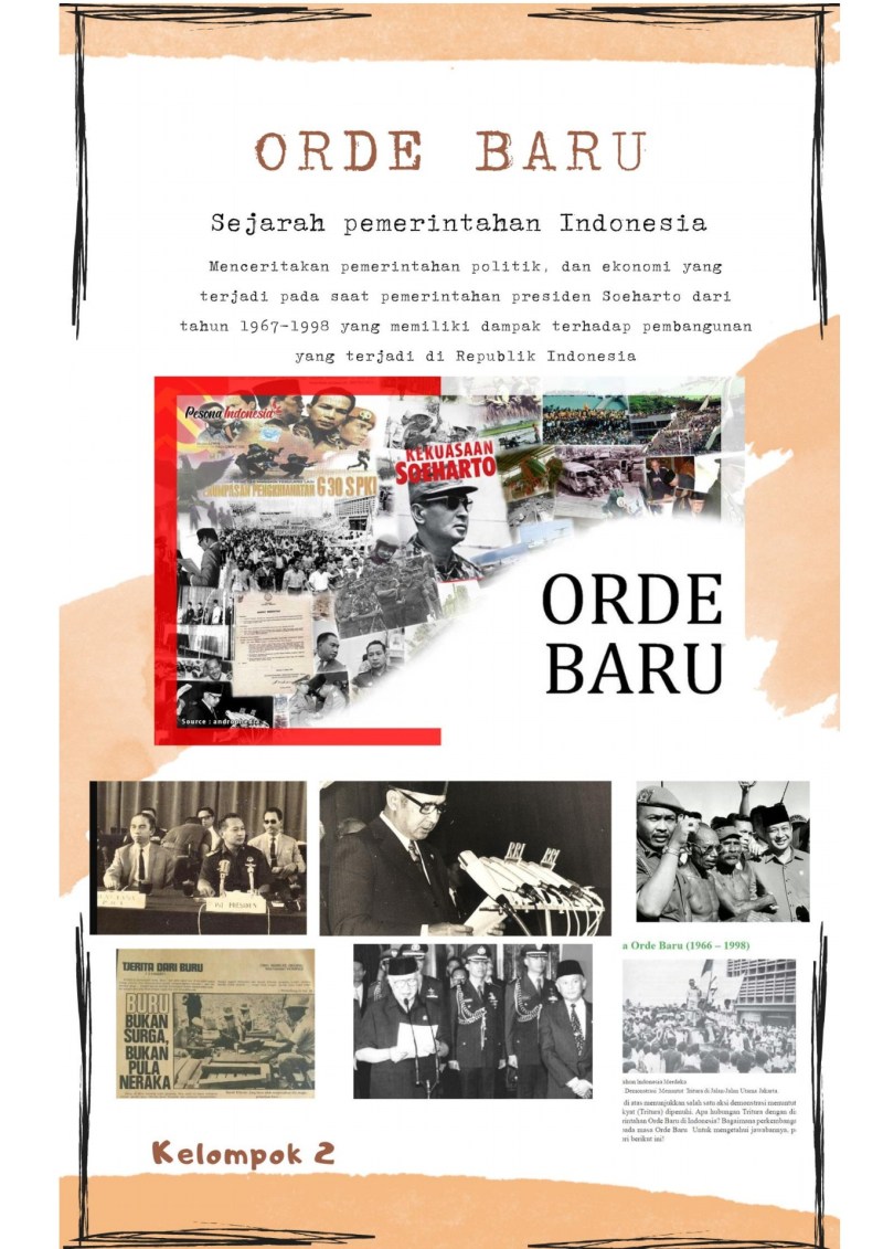 Pelaksanaan Politik Luar Negeri Indonesia Pada Masa Orde Baru