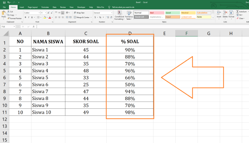 Penggunaan Rumus Pada Microsoft Excel