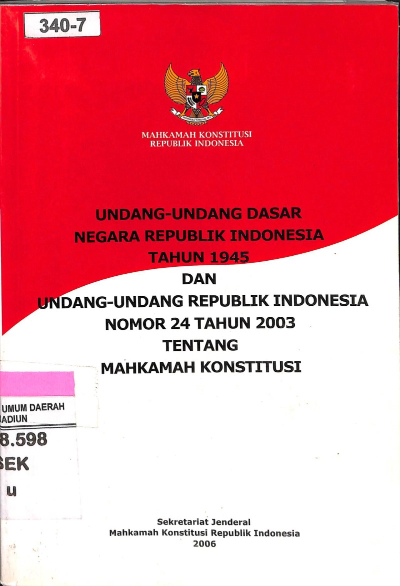 Undang Undang Dasar Negara Indonesia