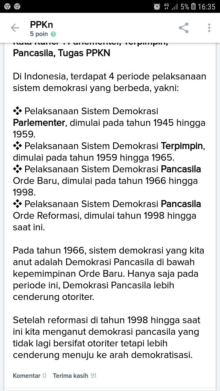 Pelaksanaan Demokrasi Di Indonesia Saat Ini